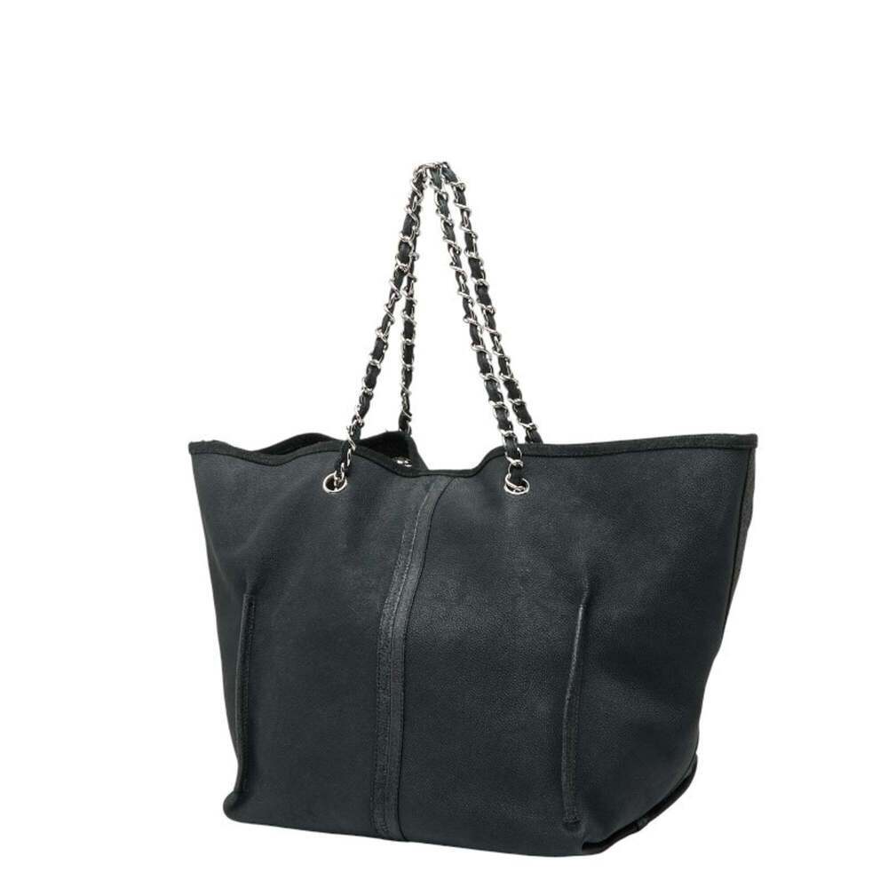 CHANEL Black Caviar Leather Tote Bag - Picture 2 of 15